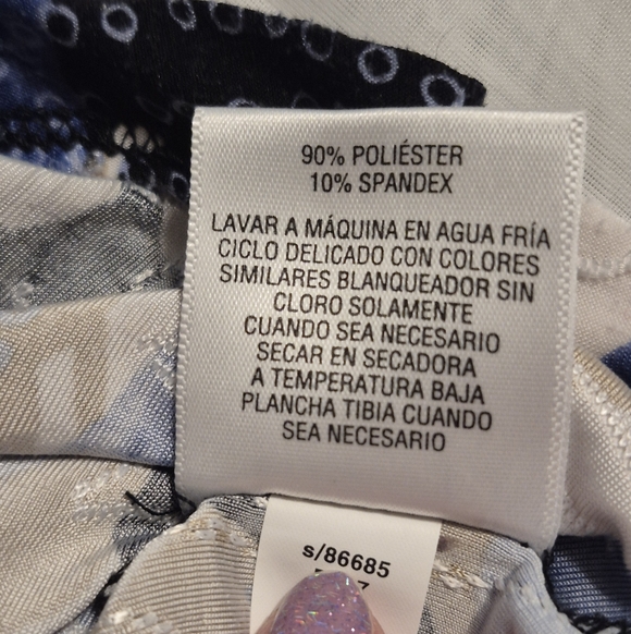 JM Collection Blue and Brown Women's Floral Shirt Size XL - Picture 6 of 7